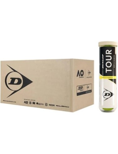 Cartone da 18 tubi di 4 palline dunlop tour brillance