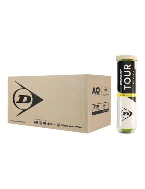 Cartone da 18 tubi di 4 palline dunlop tour brillance