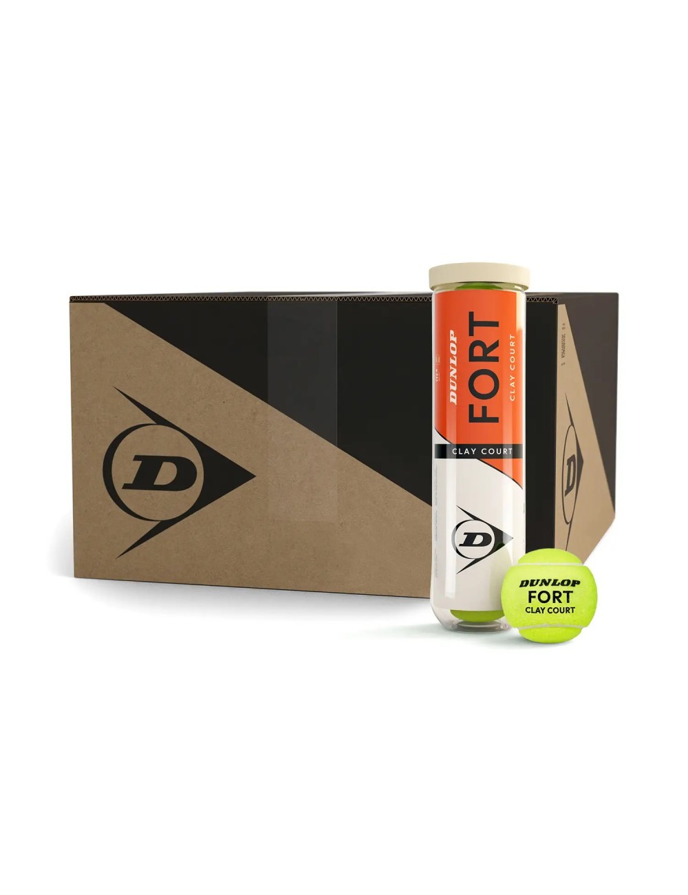 Dunlop FORT CLAY COURT Pack 12 Balles De Tennis (3x4) - Terre Battue Dunlop FORT CLAY COURT Pack 12 Balles De Tennis (3x4) - Terre Battue